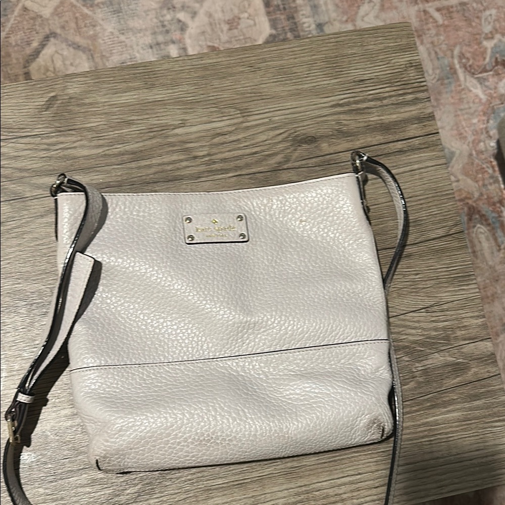 Kate Spade Gray Leather Crossbody Bag